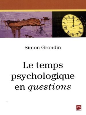 cover image of Le temps psychologique en questions